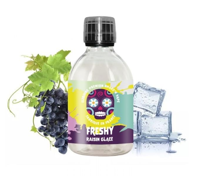 E-LIQUIDE 200ML SAVEUR RAISIN GLAC - FRESHY - E-CIGARETTE - SANS TABAC -  SANS NICOTINE : Amazon.fr: High-Tech