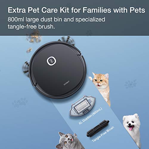 Image of Ecovacs Deebot OZMO U2 Pro Robot Vacuum Cleaner 2in1 Vacuum and Mop, Extra Pet Care Kit 800ml Large Dustbin & Tangle-Free Brush, Ideal for Pet Hair, No-Go Zones, 2.5Hrs Run Time, Voice and App Control