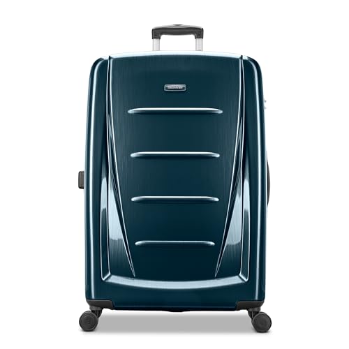 Image of Samsonite Winfield 2 Hardside 28 inch Luggage, Teal, Checked-Large 28-Inch, Winfield 2 Hardside Luggage With Spinner Wheels
