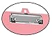 Acrimet Clipboard Letter Size A4 (13 3/8” x 9 7/16”) Low Profile Clip with Side Rulers (Plastic) (Solid Pink Color) (3 Pack)