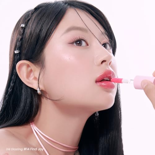 Image of Peripera Ink Glasting Lip Gloss | Non-Sticky, High-Shine Finish | Fuller-Looking Lips, Nourishing Formula | Long-Lasting Wear, Safe for Sensitive Lips, K-Beauty Makeup (014 FIND JOY)