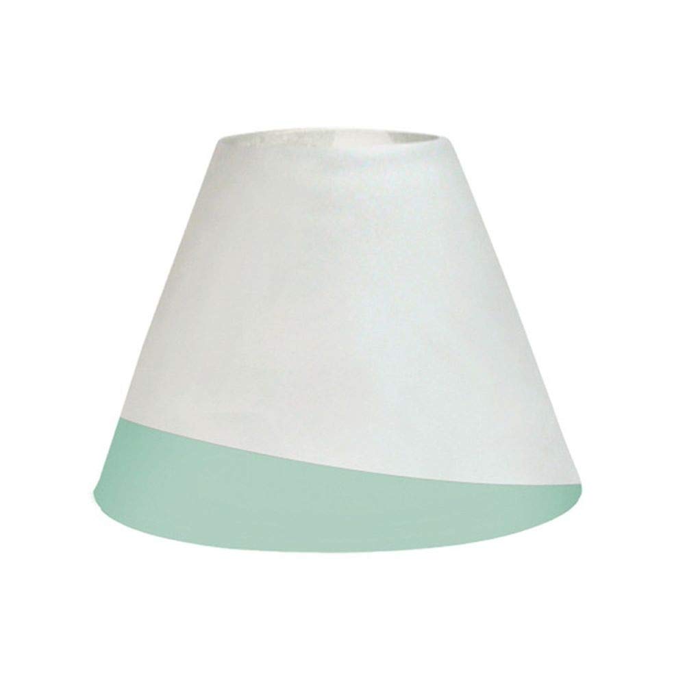Yankee Candle 1507854 Collection Serene Abat Jour/Plateau pour Bougie Petite Jarre Combinaison Blanc/Vert/Sandblast Aqua 8,4 x 4,5 x 2,2 cm