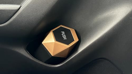 Image of Ginsco 2 Pack Car Trash Can with Lid, Cup Holder Garbage Can for Car, Garbage Bin Cars Accessories for Interior, Leakproof Small Trash Bin, Mini Trash Can for Cars, Home, Bedroom, Office (Golden)