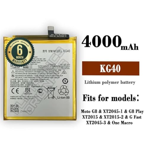 Image of KG40 Battery for Motorola G8 Play (XT2015-2 XT2016-2) One Marco (XT2016) Battery with 6 Month Warranty**** (X26)