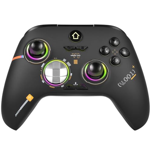 Xbox Controller Wireless, Xbox One Controller- ALPS Joysticks- Hall Triggers- Easily Pair & Switch Between Devices,Mappable - Turbo- RGB Light-Compatible with Xbox Series X|S, Xbox One, Windows 10/11 PC - Black