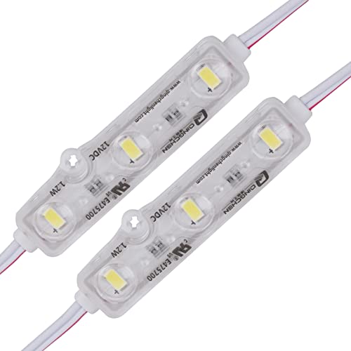 Module LED vert 12V étanche pour enseigne lumineuse publicitaire et vitrine - Lot de 100