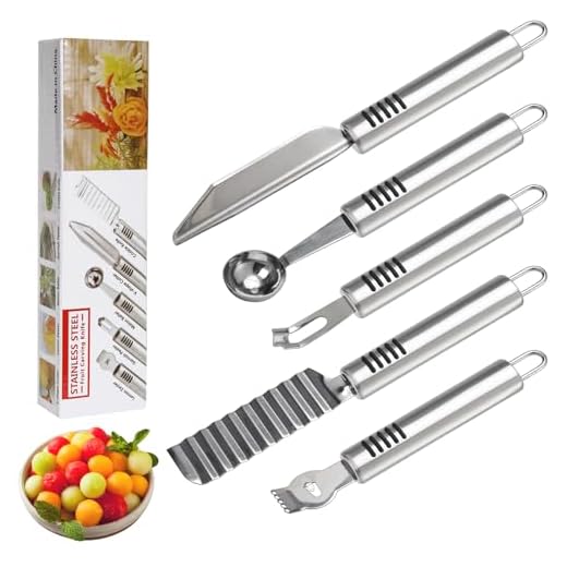 BURLIHOME Fruit Carving Knife Set