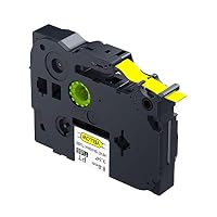 12mmX8m Nastro Laminato Compatibile Per Brother TZe-FX231 Nero Su Bianco