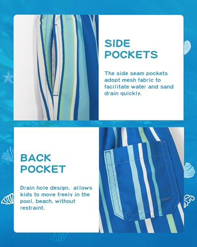 Image of SURF CUZ Boys Swim Trunks Toddler Swim Shorts UPF 50+ Bathing Suit for Boy Swimsuit Quick Dry Mesh Beach Boardshorts Swimwear