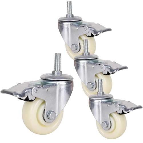 Aenmezen 3C` M12*30mm lWt Xe LX^[ u[Lt XCx zC[ ׏d300 kg É iC ԗ ؍ނ^CȂǏɓKp(With brake,125mm)