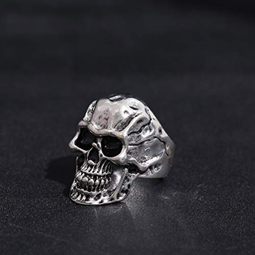 Anel De Caveira Jóias De Dedo Punk Anel De Motociclista Gótico Masculino Anel De Festa Cosplay Anel