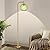 ILLMTW Glass Floor Lamp for Living Room,Bedroom,Dimmable Standing Lamp with Remote,Gold Brass Tall Lamp Mid Century Modern Floor Lamps Green LampShade Boho Vintage Retro Farmhouse Floor Light Bohemian