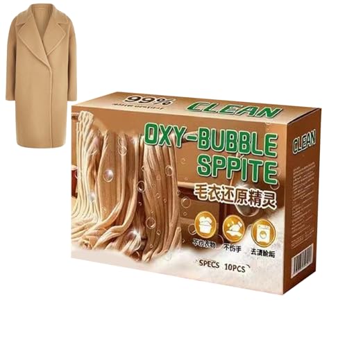 10 Pcs Para Revivir El Color De Los Suéteres, Restaurador Antiestático Para Ropa Encogida, Restaurador Para Suéteres Lana Encogidos, Tabletas Anti-Encogimiento Para Revivir Suétere Lana Y Cachemira