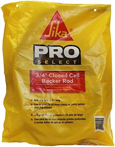SIKA Closed-Cell Foam Backer Rod for Concrete Joints, Gray, 3/4 in x 20 ft