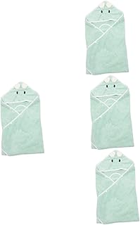 Toyvian Toalha De Banho Com Capuz Para Bebês 4 Unidades Toalha De Banho Para Crianças Pequenas Toalha De Banho Macia Para Bebês Panos De Lavagem Infantil Toalha De Banho Para