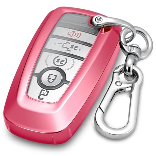 Coques clé voiture Ford 5 boutons avec étui de protection silicone TPU