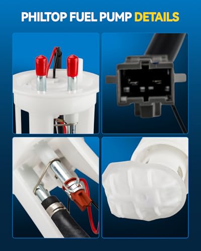 Image of PHILTOP FG1123 Electric Fuel Pump Assembly Compatible with Volvo V70 1998-2000 2.3L 2.4L, C70 1998-2004 2.3L 2.4L, S70 1998-2000 2.3L 2.4L, OE Replacement Fuel Pump Module