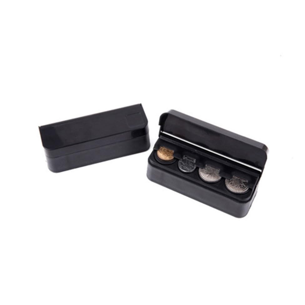 Caja para Monedas Negra 2 Piezas para Auto miniatura 6