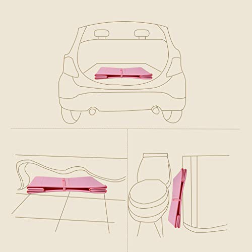 WENJUNyugang Bañera Plegable?Portable Multifuncional Espesar Bañeras De Viaje Azul Rosa (Color : Pink)