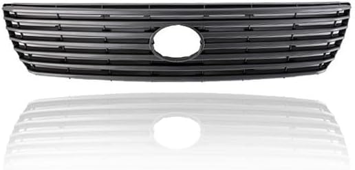 Grille - Compatible/Replacement for '01-03 Lexus LS430 - Main Upper, Dark Gray, With Emblem Provision - 5311250090