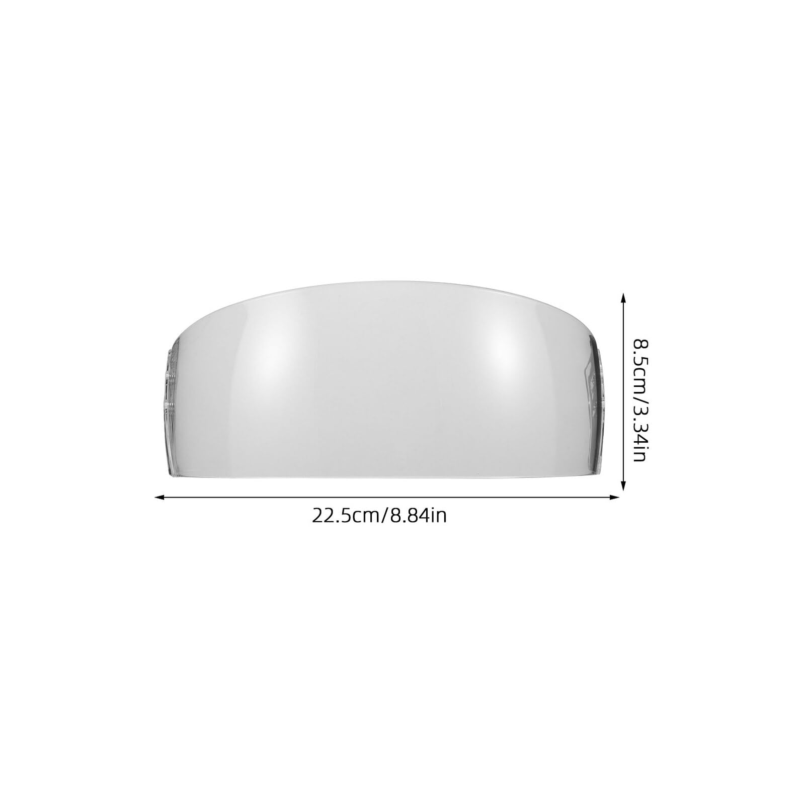 BESTonZON Lunettes De Protection pour Casque De Hockey Visière De Hockey À Coupe Droite Anti-Buée Écran Anti-Rayures Transparent