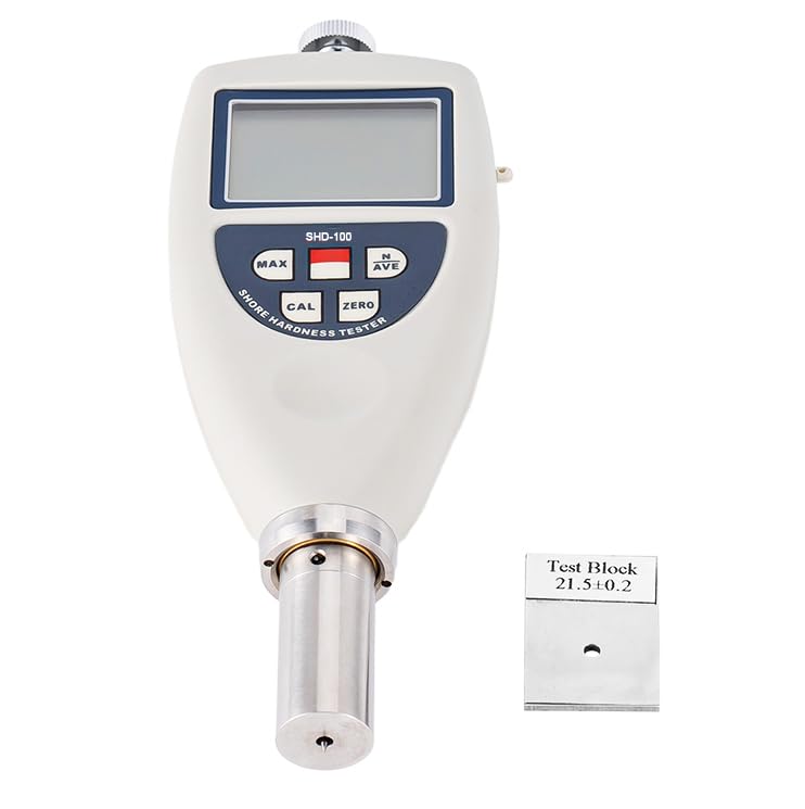 Shore E Durometer EVA Hardness Tester Meter Shore E Hardness Tester for Hard Sponge,EVA Materials with Range 10 to 90HE Indenter R 2.5 Spherical Radius Hardness Values Above 90 DO Below 20 A