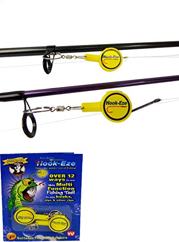 HOOK-EZE Original Packaging - Fishing Gear Knot Tying Tool - for Tying Fishing