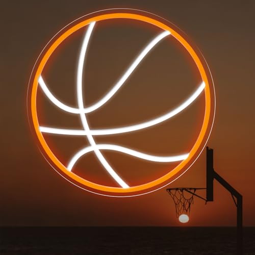 Basketball Neon Sign 13.1113.11 Basketball LED Neon Light for Wall Decor