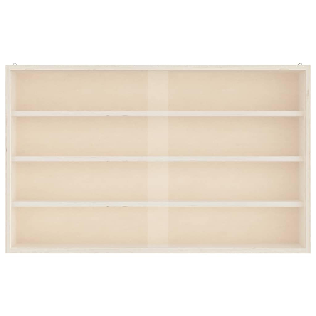 vidaXL Vitrina de Madera para coleccionistas con Puertas 60x8,5x37 cm