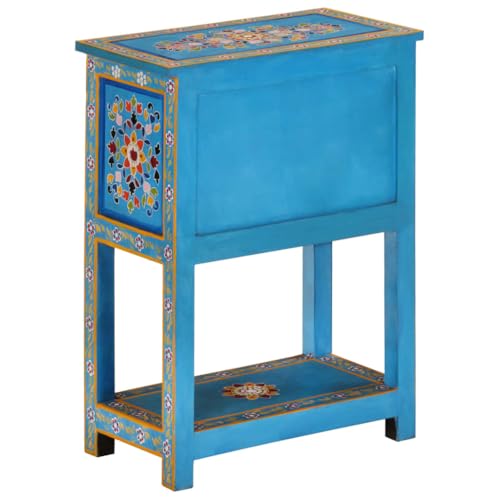 Armario auxiliar con 3 cajones de madera de mango turquesa 76cm 6
