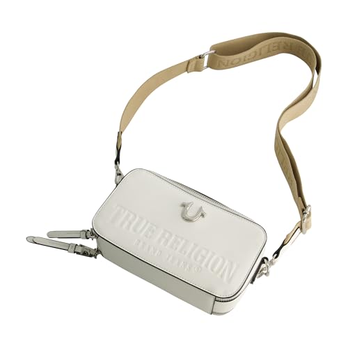 Image of Concept One Women's True Religion Camera Bag, Women's Mini Shoulder Handbag With Embossed Logo and Adjustable Shoulder Strap