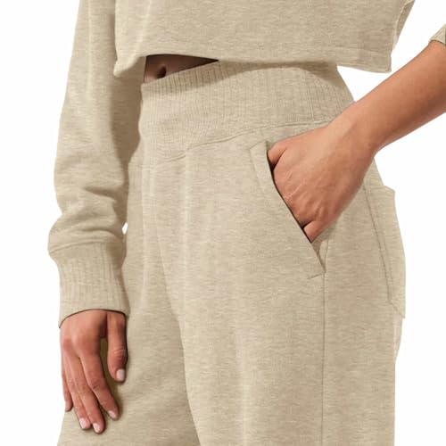 Girls Wide Leg Sweatpants Trendy Oversized Sweat Pants High Waist Baggy Joggers Lounge Pants Athletic Straight2