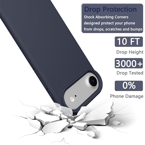 Image of iPhone air Case Silicone,Soft Microfiber Lining(Midnight Blue)