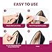 Heel Grips Liners for Loose Shoes - Welnove 8-Pair Back Shoe Inserts Pads for Heel Protect, Prevent Slip, Blisters, Rubbing, Fit Boots, Sandals, High Heels, Shoes Too Big, Men Women, Beige