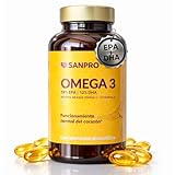 Omega 3 EPA + DHA | 120 Cápsulas|Aceite Pescado | Vitamina E Antioxidante | Suplemento Apoyo Corazón, Cerebro, Ojos y Articulaciones | Ácidos Grasos Adultos | Fabricado UE