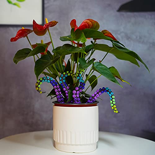 Horom Octopus Tentacle Stakes, Plant Stakes, Decorative Garden Stakes For Plant Decor, Plant Decorations, Plant Ornaments #TOP3