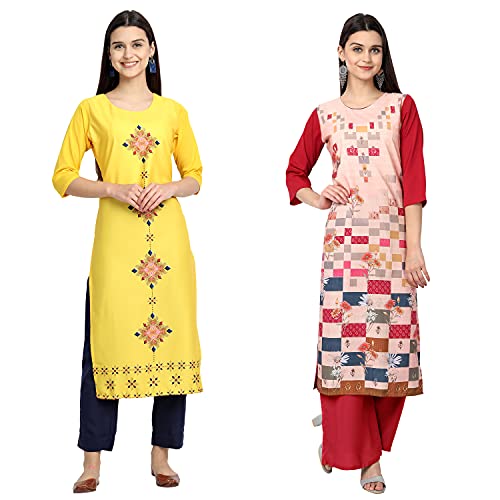Image of Women's Crepe Regular Kurta