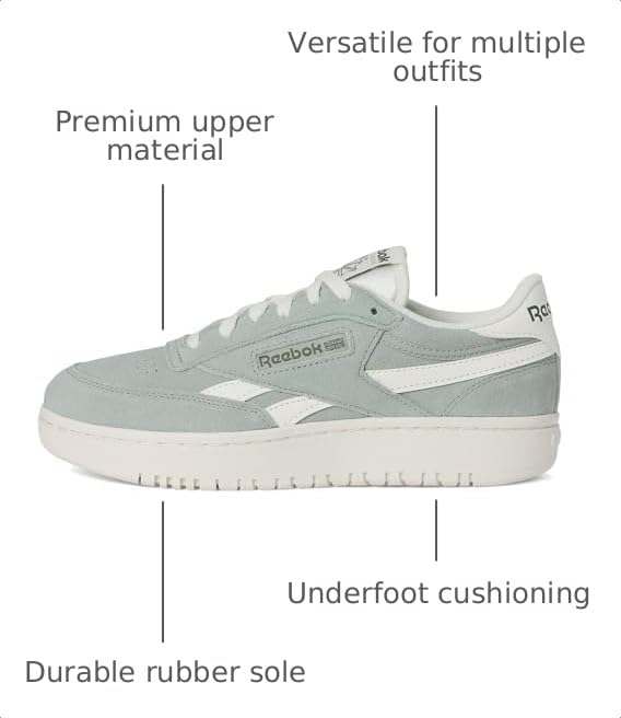 Image of Reebok Club C Double Revenge Platform Tennis Shoes for Women, Fashion Womens Sneakers