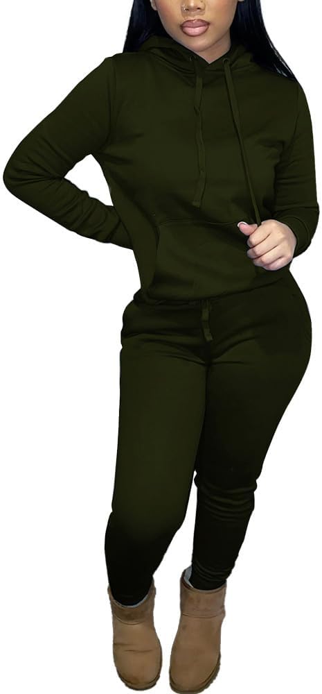 Nimsruc Two Piece Outfits for Women Casual Sweatsuits Set Long Sleeve Hoodie Tracksuit