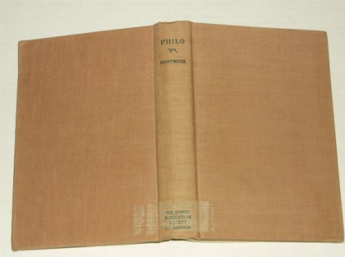Philo-Judaeus of Alexandria B00085WE10 Book Cover