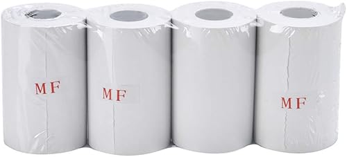 Miniatura 10 de MFLABEL 2 14 "x 50' Papeles Térmicos Caja Registradora POS Papel de Recibo Papel de Tarjeta de Crédito Papel 100 Rollos