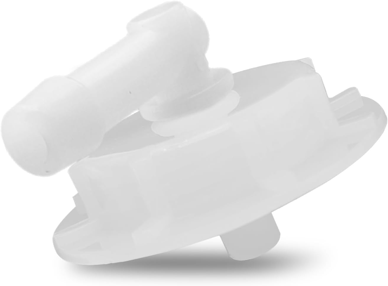 Radiator Coolant Reservoir Overflow Tank Cap, Expansion Tank Cap, White Plastic Radiator Overflow Water Lid with Joint Compatible with Honda Accord Civic RDX TSX, Replaces OEM#19106-RNA-A48