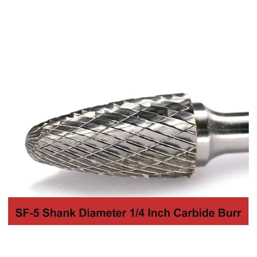 Fresa de carburo shank 6mm/6.35mm SF-5 para grabado y desbarbado miniatura 2