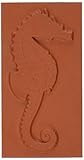 Deep Red Stamps Seahorse Rubber Stamp