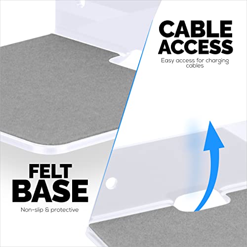 Brainwavz 2-Pack 4” Small Floating Shelf Bluetooth Speaker Stand, Adhesive & Screw Wall Mount, Anti Slip, For Cameras, Baby Monitors, Webcam, Router & More, Universal Holder (Shelf11 White) #TOP6