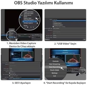 Kelepir Fırsatlar Hdmı 1080p Usb 2.0 Hd Video Capture Video Görüntü Yakalama Kartı siyah - Görsel 6