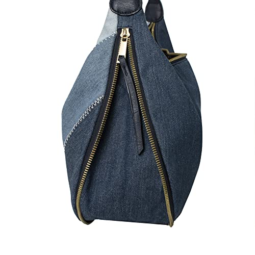 Mudd Handbags For Women Designer Patchwork Hobo Bag Denim #TOP3