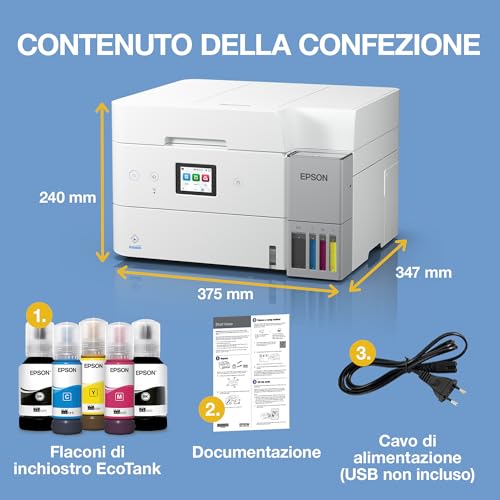 Epson Ecotank ET-4956 Ad Inchiostro A4 4800 X 1200 Dpi 35 Ppm Wi-Fi - 7