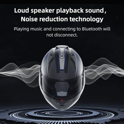 Auriculares Bluetooth casco moto impermeables para rutas de carretera 7
