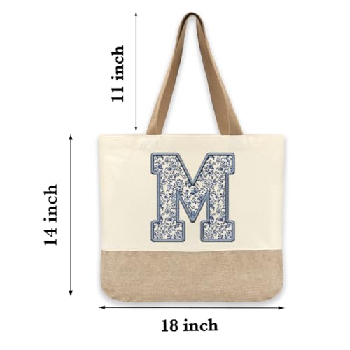 Bolsa Tote de Lona Initial Canvas para Mujer miniatura 5